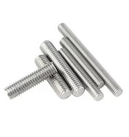 M3-M42 Stainless Steel Threaded Rods Studs with Plain and Zinc Finish Metric Thread Carbon Steel Option