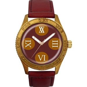 שעוני פליז יוקרתיים בגודל 39 מ\"מ עם מסגרת מובלטת לגברים, שעון צלילה של אדיס - Product Image 4