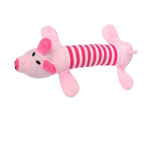 Jouet en peluche pour chien, cochon, canard, éléphant rayé, avec son couineur, jouets d'intérieur pour animaux de compagnie - Product Image 2
