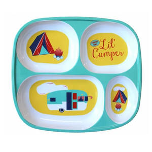 Plato <span class=keywords><strong>de</strong></span> <span class=keywords><strong>melamina</strong></span> <span class=keywords><strong>de</strong></span> plástico <span class=keywords><strong>con</strong></span> 4 compartimentos para bebé, <span class=keywords><strong>platos</strong></span> <span class=keywords><strong>con</strong></span> <span class=keywords><strong>divisiones</strong></span> - Product Image 5