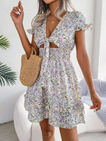 Nouvelle Robe d'été décontractée et sexy pour femme 2026, style bustier, à motifs floraux, idéale pour les vacances - Vestido De Mujer