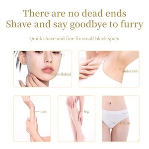 Nueva Afeitadora eléctrica para mujer, maquinillas de afeitar para el cabello húmedo y seco, 2 en 1, doble cabezal, Bikini, recortadora de pelo, afeitado de cabeza desmontable - Product Image 6