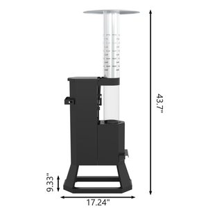 Calentador de Patio Moderno Independiente para Jardín y Camping, sin Humo, de Pellets de Madera para Exteriores, con Ventana de Vidrio - Product Image 1