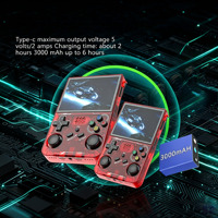 Console de jeu portable R36XX, écran HD de 3,5 pouces, double joystick, 3000 mAh, console de jeu vidéo rétro, prend en charge deux joueurs