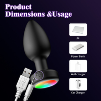 Masseur de prostate vibrant anal avec design rotatif et modes de vibration multiples