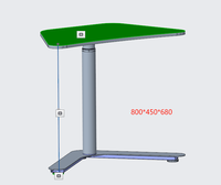 Hot Seller Table de bureau à gaz pneumatique de style moderne à hauteur réglable pour ordinateur portable