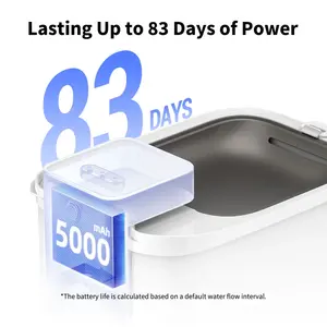 <span class=keywords><strong>PETKIT</strong></span> EVERSWEET MAX Distributeur d'<span class=keywords><strong>eau</strong></span> intelligent sans fil pour animaux de compagnie <span class=keywords><strong>Fontaine</strong></span> à boire pour chat avec batterie 5000mAh - Product Image 4