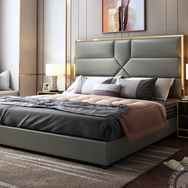 factory offer antique storage metal frames furniture luxury wood modern beds for hotel bedroom sets