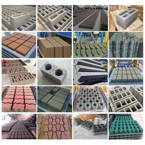 Verimli bir üretim hattı oluşturmak için bir konveyör bant ve bir mikser ile donatılmış en çok satan Model 4-35 tuğla makinesi - Product Image 6