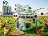 Ligne de production automatique de granulés d'aliments pour animaux LUODATE 10-25TPH pour l'élevage, la volaille et les aliments aquatiques, usine de fabrication certifiée CE ISO