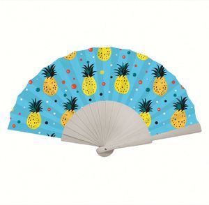 Personalized Engraved Wood Folding Hand Fan Wedding Personality Fans Birthday Customized Baby Party Decor Gifts for Guest - Product Image 2