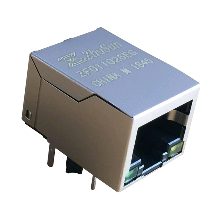 E5J88-10L0P2-L экранированный светодиод Pcb Jack RJ45 Ethernet разъем