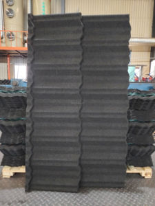 Tuile de <span class=keywords><strong>toiture</strong></span> en métal moderne, imperméable, résistante à la chaleur, en pierre ondulée pour les bâtiments d'appartements et de villas - Product Image 4