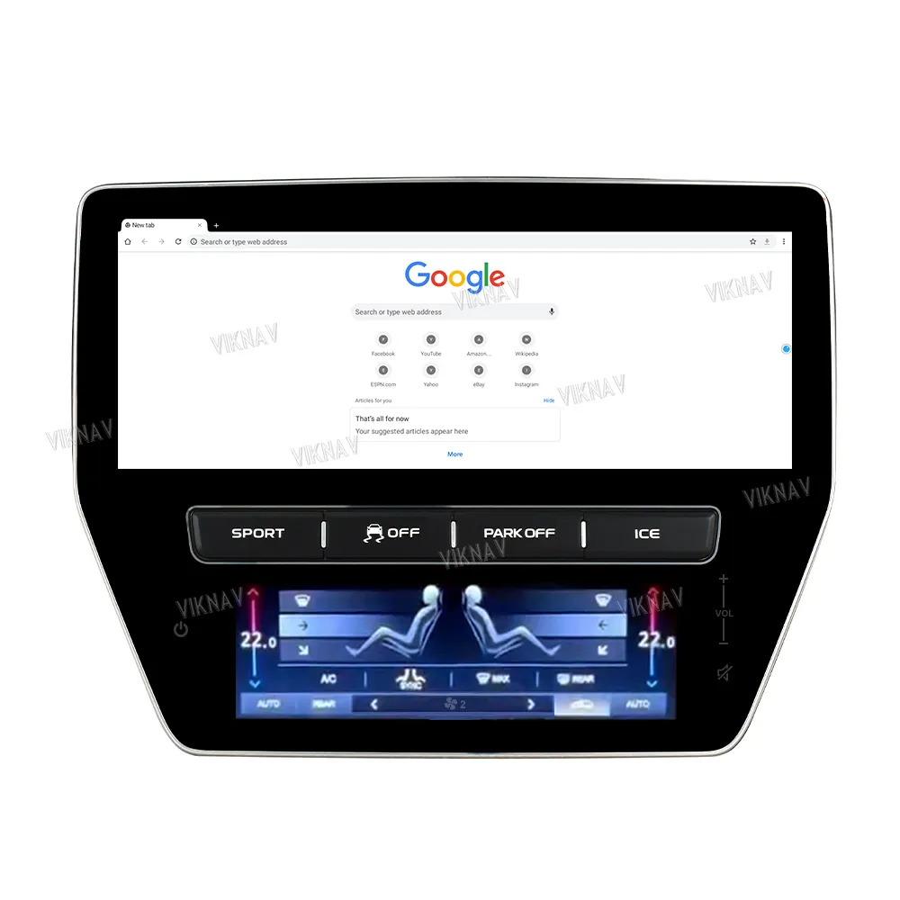 Unité de tête d'autoradio de 12.3 pouces pour Maserati GT/GC GranTurismo 2007-2015 écran tactile GPS Navigation Carplay lecteur multimédia