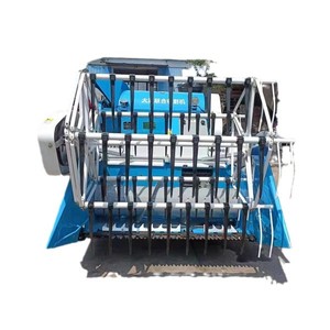 Cosechadora Automática Multifuncional para Arroz, Trigo y Soja con Transmisión por Engranajes, Color Azul - Product Image 1