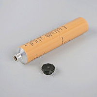 Emballage tube vide en aluminium Crème de lotion pour les mains Cosmétique pliable avec capuchon octogonal