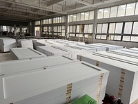 Portes intérieures accordéon modernes en MDF, 2 panneaux, apprêtées blanches, étanches, pour usage en cour