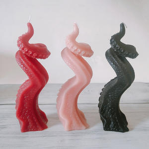 สินค้ามาแรงปี 2023 ใหม่ล่าสุด เทียนหนวดปลาหมึก 3 มิติ ทำมือจากขี้ผึ้งมะพร้าว สำหรับตกแต่งบ้านในช่วงเทศกาล วันหยุด และเทศกาลดีวาลี - Product Image 4