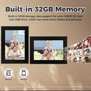 Marco DE FOTOS inteligente de 10,1 pulgadas Almacenamiento de 32GB 1280x800 Pantalla IPS WiFi-Subir fotos a través de la aplicación Frameo Reproducción de video y soporte <span class=keywords><strong>MP4</strong></span>/MP3 - Product Image 5