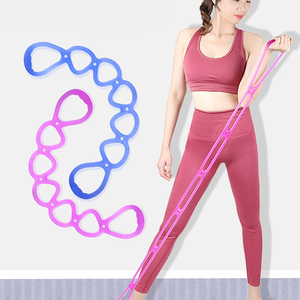 Fascia di Resistenza TPE Durevole con 7 Fori, Alta Elasticità, per Fitness, Pilates, Stretching, Colore e Logo Personalizzabili, Vendita all'Ingrosso OEM - Product Image 2