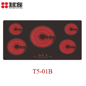 Placa de Cocción Vitrocerámica de 5 Quemadores con Control Táctil de Cristal - Product Image 1
