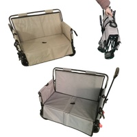 Vente en gros de chariots pliants robustes, portables et pratiques pour les courses, le transport, le camping, les chariots à outils à double usage