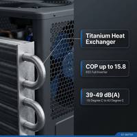 Nuevo Calentador de Agua con Bomba de Calor Inverter DC de Fuente de Aire OEM para Piscinas, Metálico, R32, Ahorro de Energía, 220-240V, COP, Garantía de 3 Años