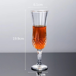 Verres à vin rouge <span class=keywords><strong>de</strong></span> luxe Raymond, forme diamant, bord doré, cristal sans plomb, gobelet 210 ml, design créatif minimaliste, pour mariages et familles - Product Image 5