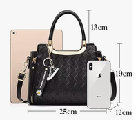Nouvel Arrivage Designer Sacs à Main Femme en Cuir PU Tressé, Sacs Bandoulière Grossiste pour Dames, Sac à Main Femme Sac Croisé pour Femmes