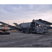 Concasseur de roche diesel portable pour mines, concasseur à cône mobile, concasseur de déchets de construction, de débris et de minerai de fer, prix du concasseur de pierre