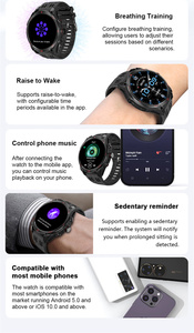 GPS thông minh đồng hồ <span class=keywords><strong>M70</strong></span> AMOLED Màn hình BT cuộc gọi chu kỳ kinh nguyệt chế độ nhịp tim Thể Thao Smartwatch Hombre với LED Đèn pin chức năng - Product Image 6