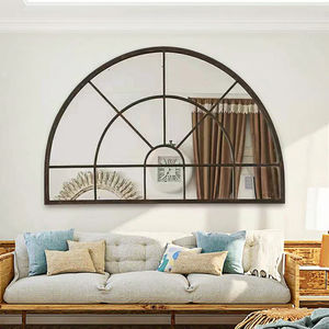 Espejo de Pared de Vidrio con Marco de Metal Arqueado New Hope, Espejo Decorativo Hecho <span class=keywords><strong>a</strong></span> <span class=keywords><strong>Mano</strong></span>, Ecológico, Duradero, Decoración Personalizada para el Hogar - Product Image 6