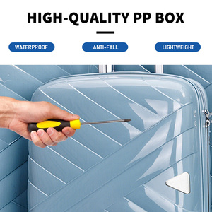 Ensemble de bagages de voyage neufs en PP polyester léger, coque rigide, étanche, motif dessin animé, avec 4 roues et serrure à combinaison pour affaires - Product Image 5