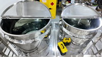 PMK-B émulsifiant sous vide de cosmétiques à circulation interne et externe de type fixe 500L