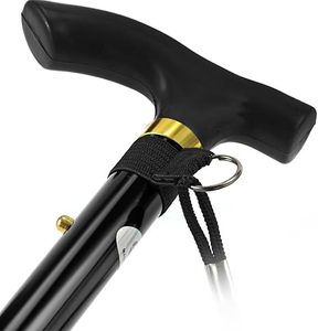 Gấp Trọng lượng nhẹ đi bộ thanh có thể điều chỉnh nhôm kim loại ráp du lịch mía shoehorn với không trượt cơ sở cao su - Product Image 2