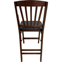 Chaise de comptoir de restaurant coussin en PU pratique et pratique de haute qualité chaise de comptoir pliable en bois simple moderne pour la maison