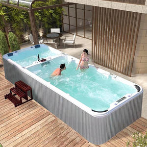 Acryl Marmor Material Endless Swim Spa Pool Drop-In Installation styp Balboa Outdoor Whirlpool <span class=keywords><strong>Massage</strong></span> Exportiert Europa USA - Product Image 2