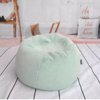 Sac de haricot rond en fourrure de lapin