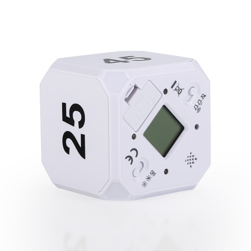 Timer da studio portatile per bambini Mini conto alla rovescia Timer da riunione funzionamento semplice digitale Timer da cucina Multi cubo