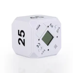 Portable Kids Mini Countdown Study Timer Meeting Timer Digital Simple Operation Multi Cube Kitchen Timer