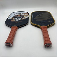 Raqueta de Pickleball Co-Branded Bread&Butter con Gráfico de Calavera, Textura de Diamante, Fibra de Carbono, Hecha en China