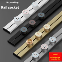 Rail de guidage coulissant Prise mobile à rangée enfichable Prise de rail montée en surface pour usage domestique Cuisine Quincaillerie spéciale pour meubles