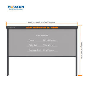 Persianas Motorizadas <span class=keywords><strong>para</strong></span> Exteriores <span class=keywords><strong>de</strong></span> Gran Tamaño Personalizadas, Impermeables, Resistentes al Viento, a la Lluvia y con Protección UV <span class=keywords><strong>para</strong></span> <span class=keywords><strong>Terrazas</strong></span> y Pérgolas - Product Image 4