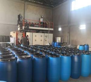 Machine de soufflage de PE de 200 <span class=keywords><strong>litres</strong></span>, fabrication de conteneurs en HDPE, PP, ABS, de fûts à huile avec composants de base du moteur - Product Image 4