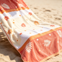 OEM Eco-friendly Custom High-quality 100% Cotton Quick-drying Sand-proof Printed Beach Towel for Beach Bath Travels