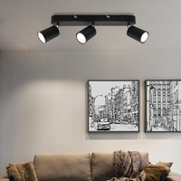 Nouveau design, spot mural LED 15W réglable en hauteur, anti-éblouissement, noir et blanc, moderne, GU10, pour salon