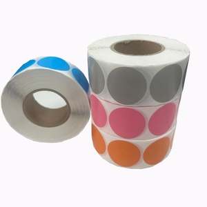 Colorful Print Circle 2.5cm to 10cm Label Roll Round Thermal <b>Sticker</b> Print for DIY <b>Logo</b> Design Name Labels - Product Image 4