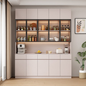 Credenza Portabottiglie Personalizzata con Ante in Vetro Illuminate a LED, Design Moderno e Lussuoso, Ecologica e con Spazio di Stoccaggio di Oltre 1,5 m - Product Image 4