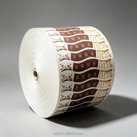 Rouleau de papier écoresponsable, recyclable, de qualité alimentaire, personnalisé, imprimé flexo, enduit de PE, pour gobelets, bols et boîtes