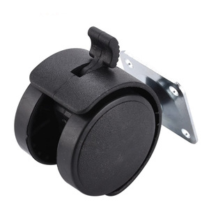 Rueda Plana de Nylon de 1 Pulgada con Freno para Muebles Norton, para Gabinetes con Estructura de Hierro - Product Image 1